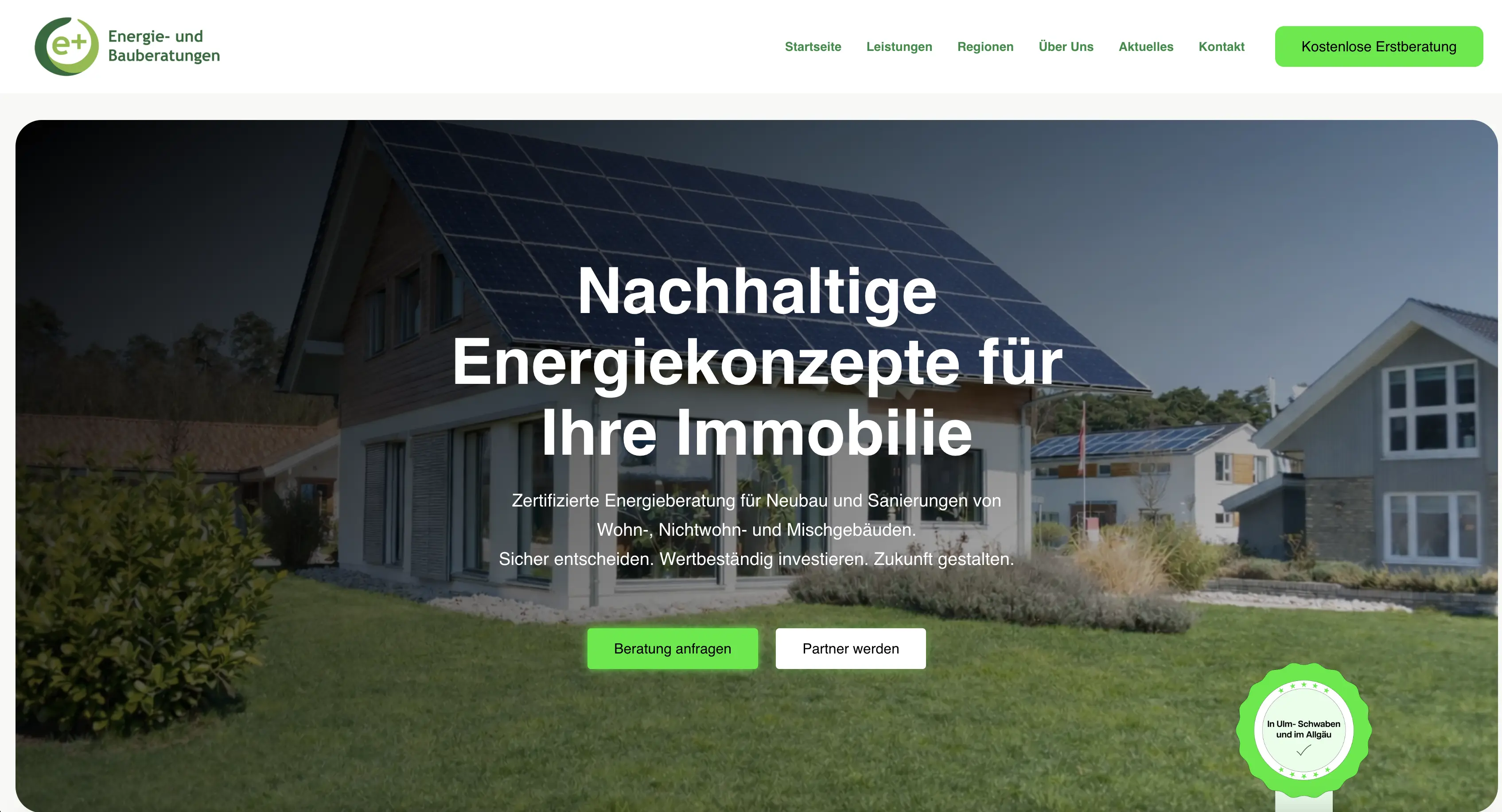 E+ Beratungen Desktop-Screenshot