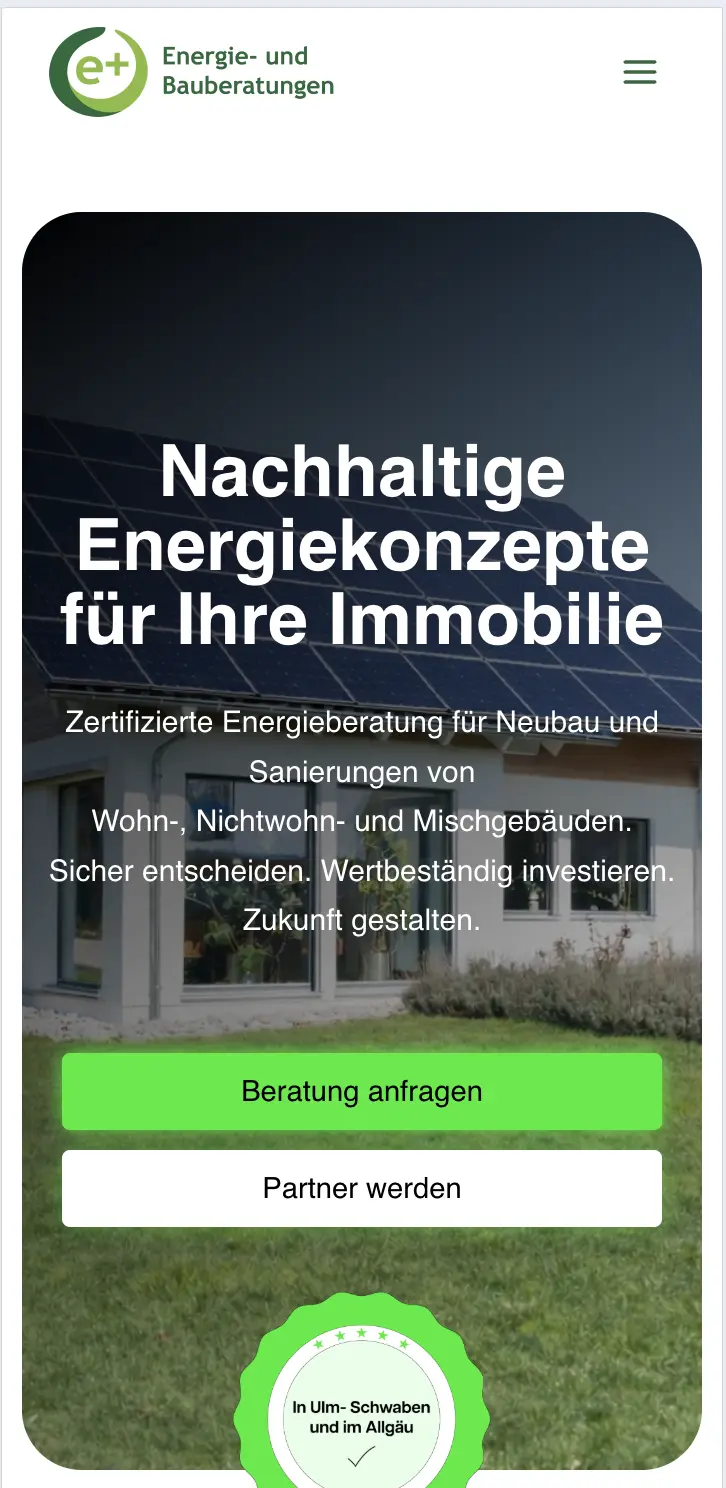 E+ Beratungen Mobile-Screenshot