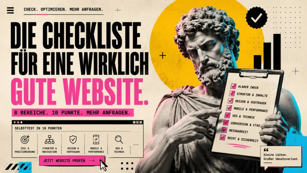Was eine wirklich gute Website ausmacht: Checkliste für Unternehmen zum Selbsttest